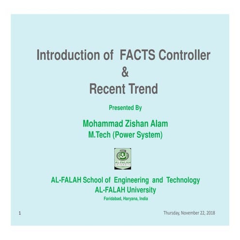 FACTS Devices and  Recent Trends