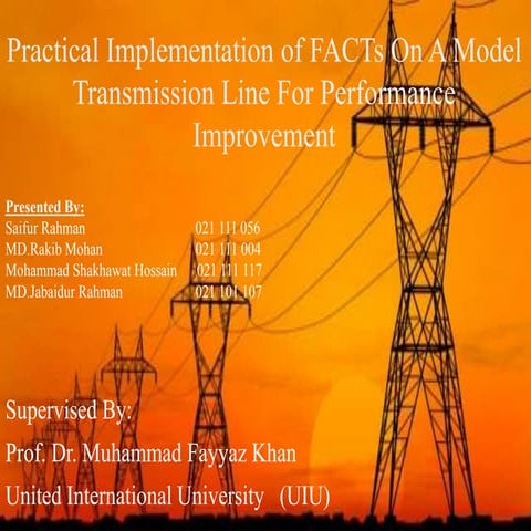 Flexible ac transmission FACTs