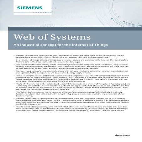 Internet de las Cosas para la industria