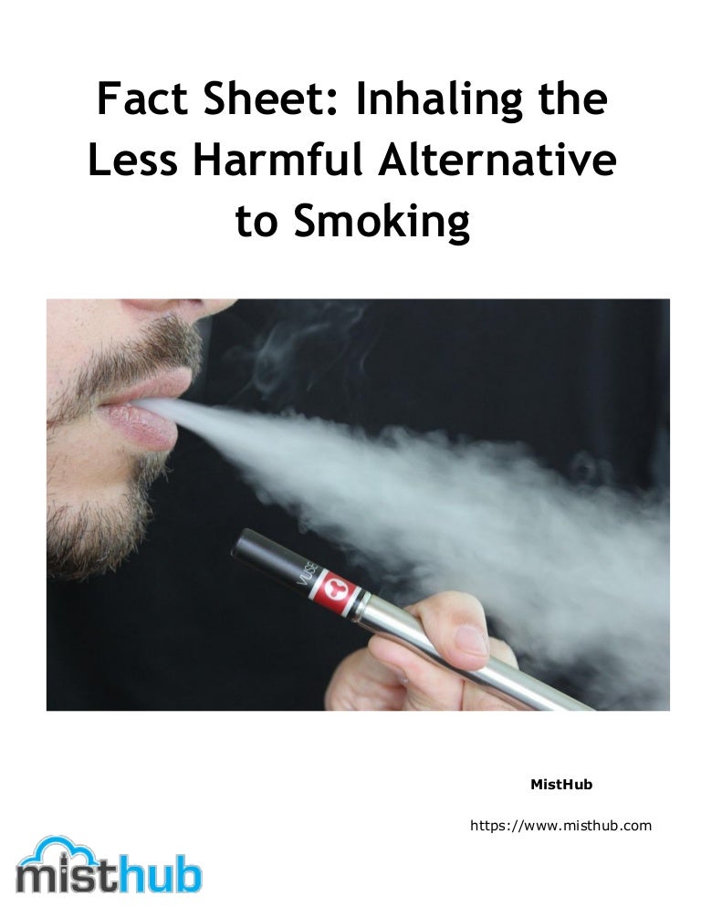 Fact Sheet Inhaling the Less Harmful Alternative to Smoking