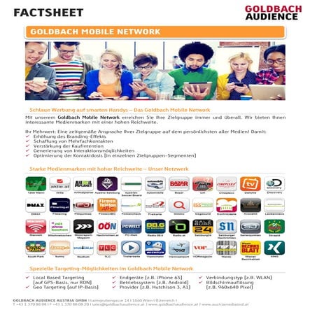 Goldbach Audience Austria | Goldbach Mobile Network Factsheet