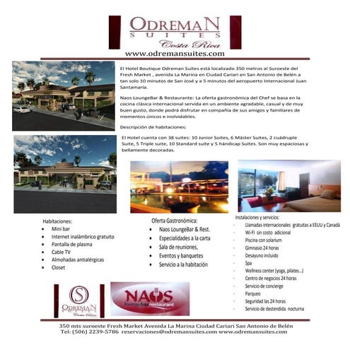 Fact sheet odreman suites