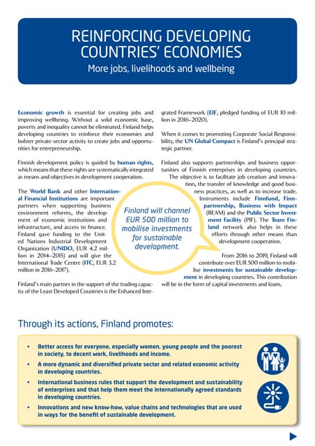 Finland's development policy | PDF