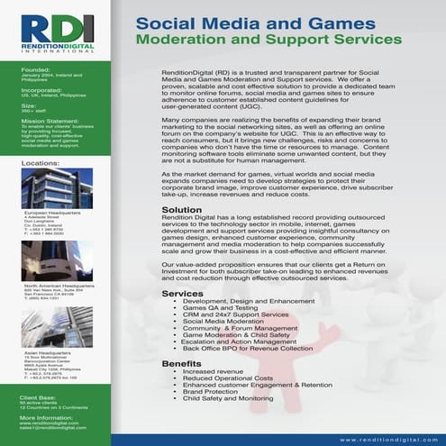 RDI Social Media Games