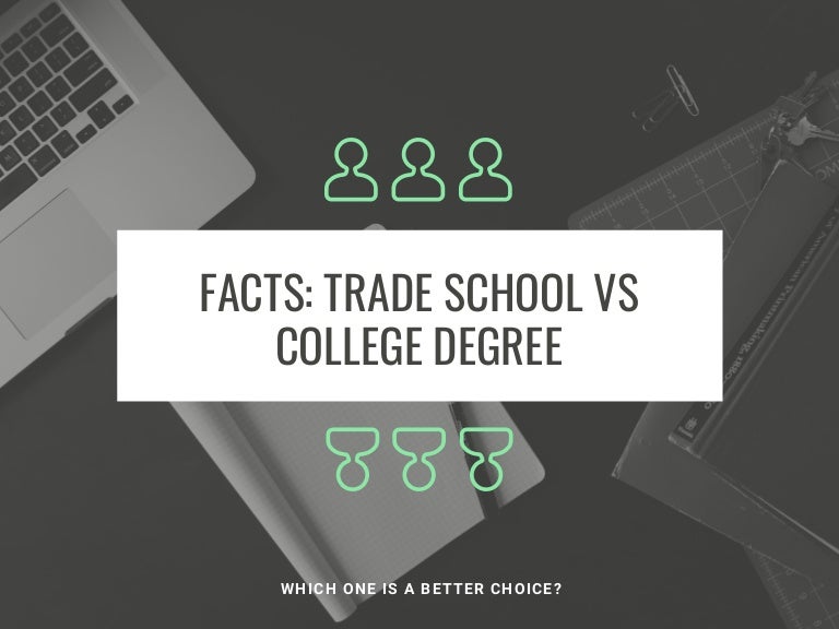 Facts Trade school vs College Degree
