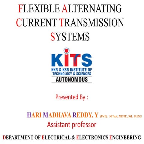FACTS UNIT-3 AS PER R20 KITS AUTONOMOUS SYLLABUS