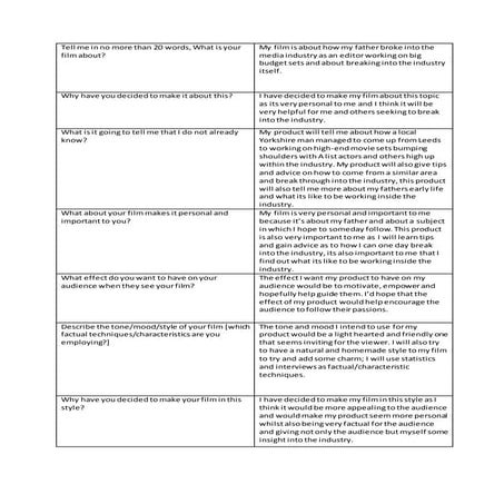 Factual pre proposal