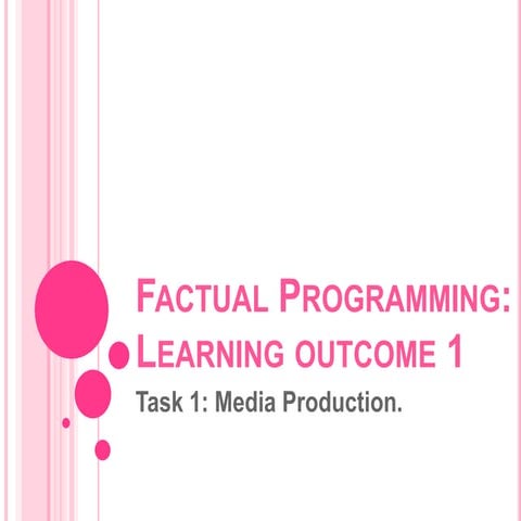 Factual programming doctumentary task 1
