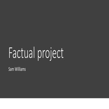 Factual project