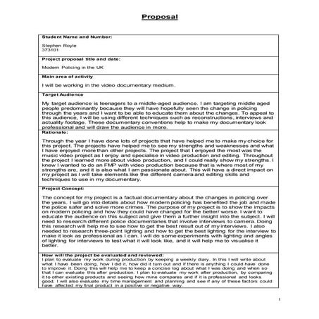 Factual proposal blank