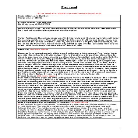 Factual proposal blank