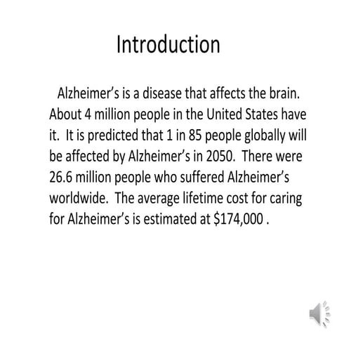 Factual report  alzheimers disease