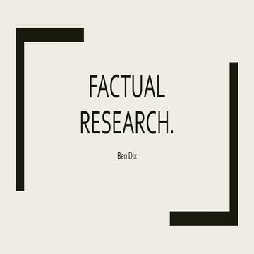 Factual research pro forma 