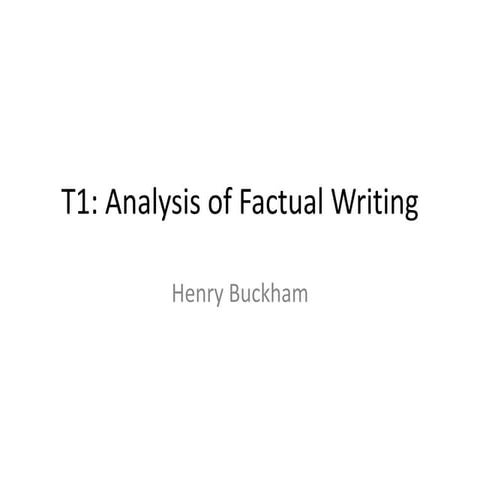 Factual writing t1
