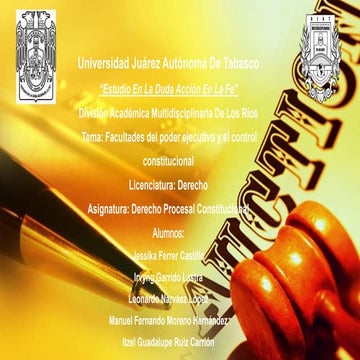 Facultades del poder ejecutivo