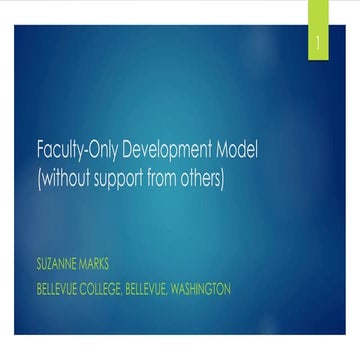 Faculty Development Model - Competency-Based Education