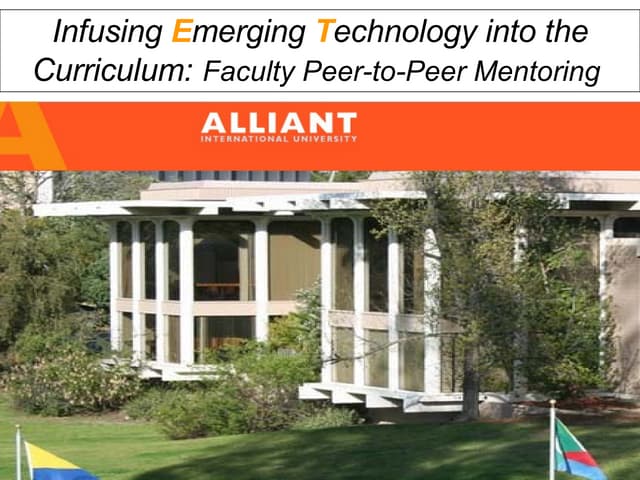 Faculty Peer To Peer Mentoring Presentation