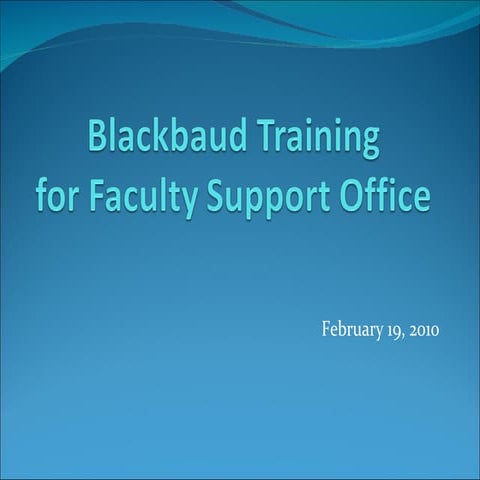 Faculty  Support