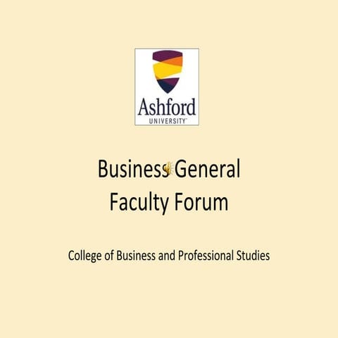 Faculty forum presentation  march 2012