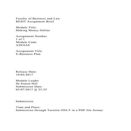 Faculty of Business and LawRESIT Assignment BriefModule Titl.docx