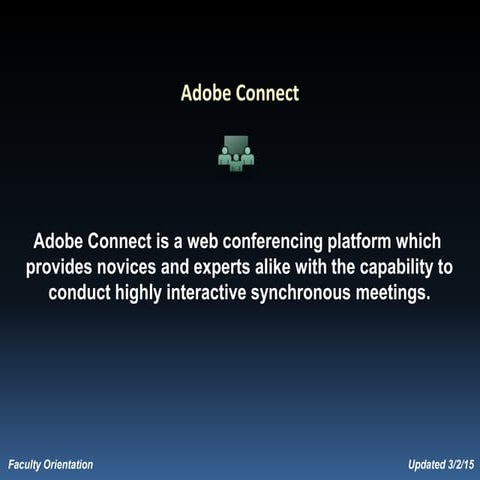 Faculty Orientation 2015-03-02