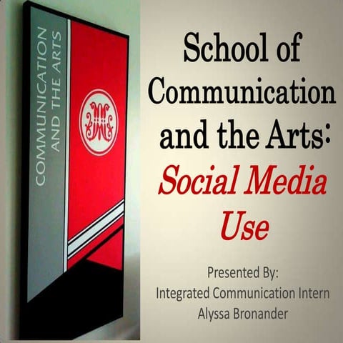 Marist College SCA - Integrated Communication Intern Presentation