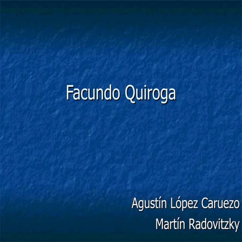 Facundo Quiroga | PPT