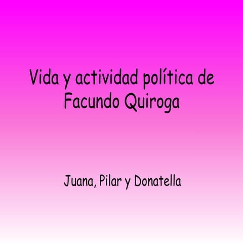 Facundo Quiroga 9 | PPTX