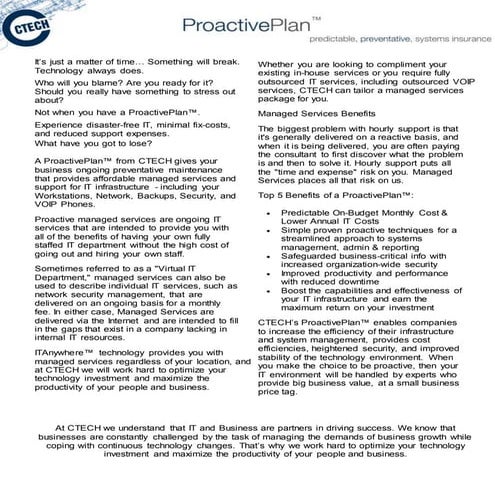 ProactivePlans™