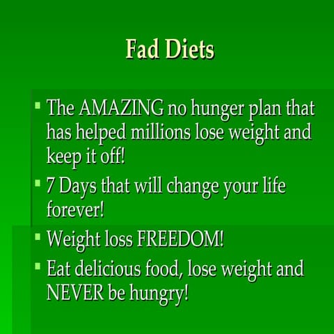 Fad diets