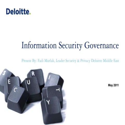 Fadi Mutlak - Information security governance