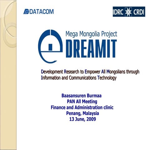 F &  A  D R E A M  I T  Baasansuren  Burmaa