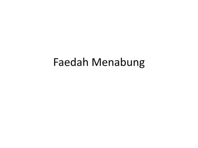 Faedah menabung