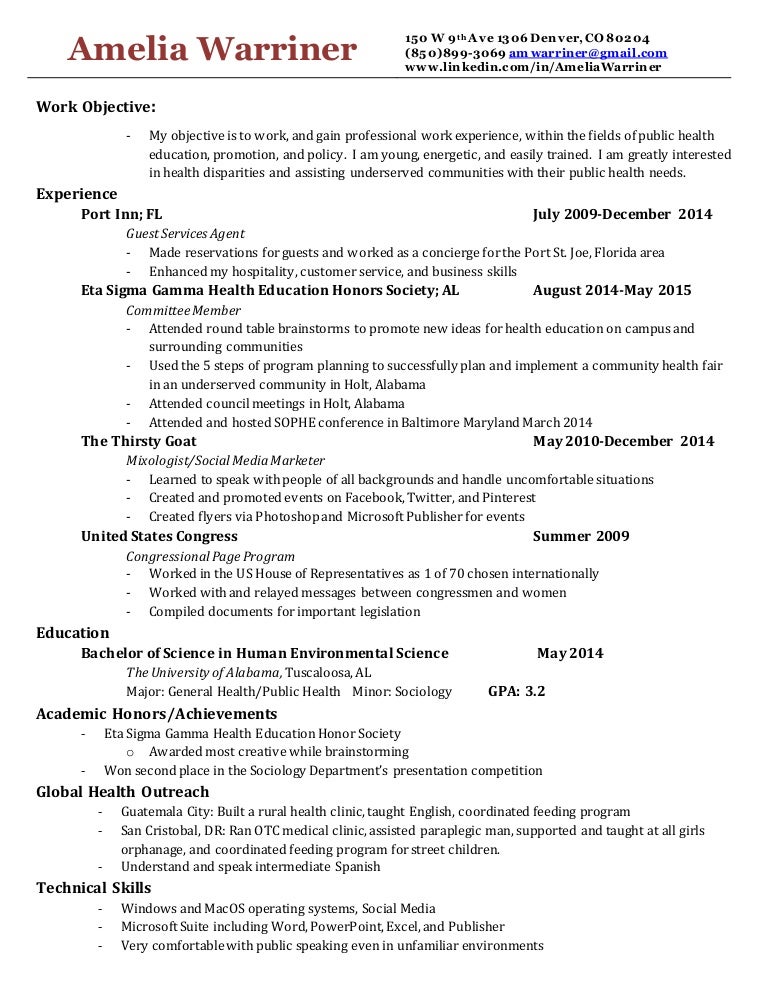 sample resume public health professional charles dickens term