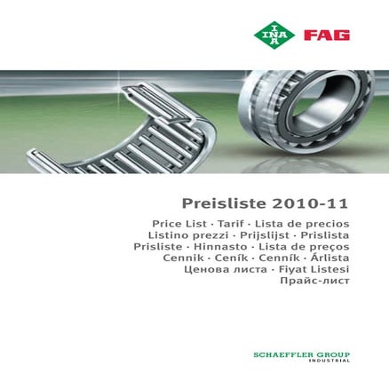 Catalogue Vòng bi FAG | PDF