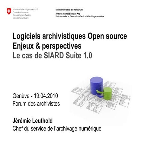 Archiving Of Databases: Siard Suite – FYWE