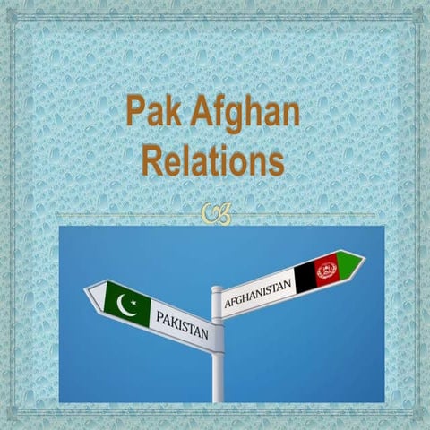 pak afghann relation