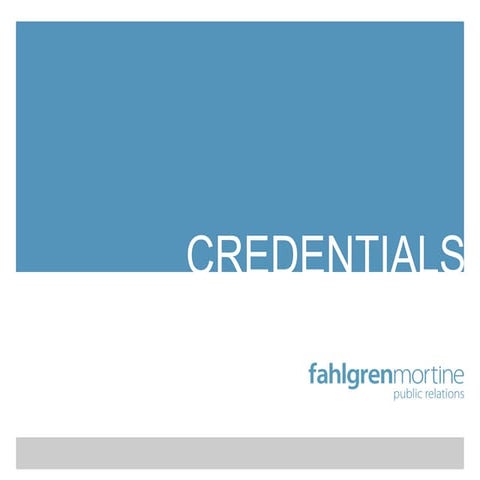 Fahlgren Mortine Credentials