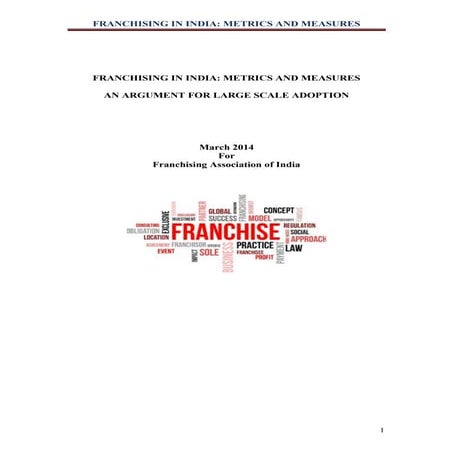 FAI Franchising-Report-by Dheeraj Gupta