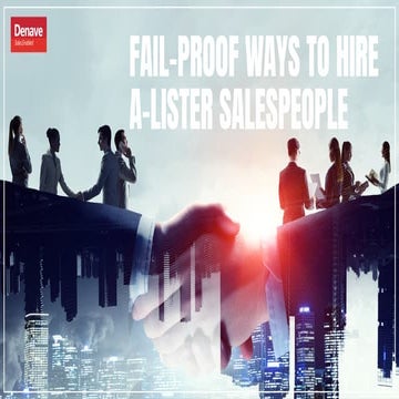 Hiring lister Salespeople - Things to know