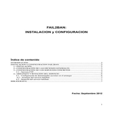 Fail2ban instalacion configuracion