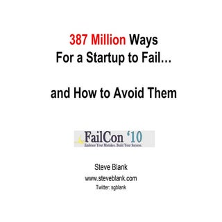 Failcon10 387 million ways to fail