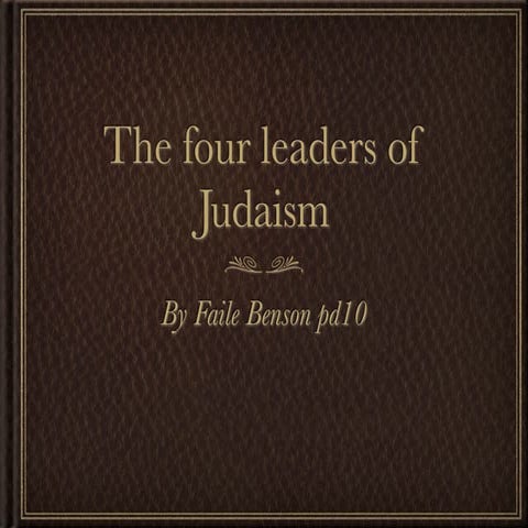 The Four Great Hebrew Leaders