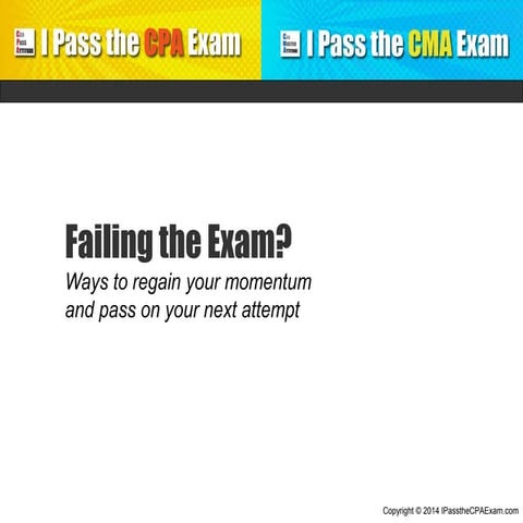 Failing CPA Exam? Here's What You Can Do