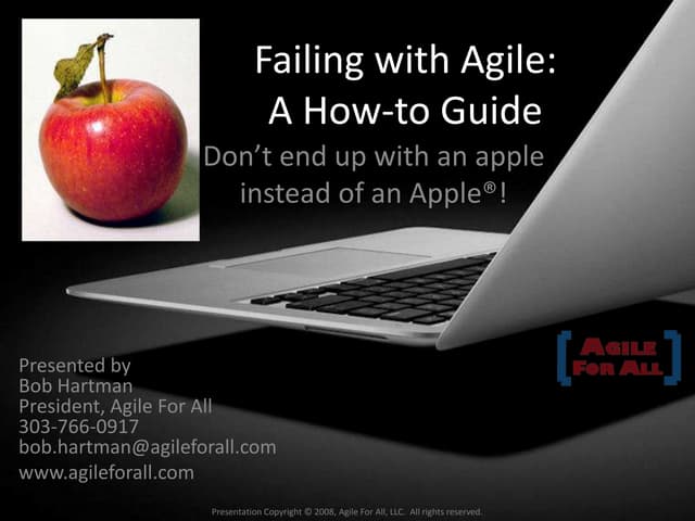 Failing With Agile