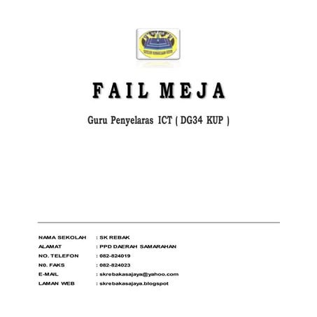 Fail meja guru penyelaras ict
