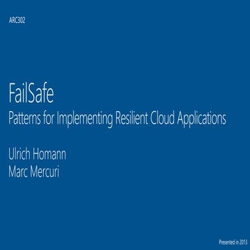 Failsafe 1 hour   2013