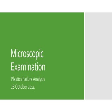 Microscopic examination