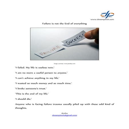 Failure is not the end