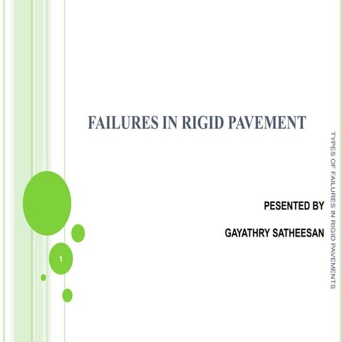 Failures in rigid pavement